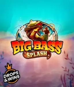 Dive into the action-packed world of Big Bass Splash slot by Pragmatic Play, featuring a dynamic fish splashing out of water. This graphic portrays the essence of the fishing theme with bold text and exciting visuals. Perfect for anglers, offering a fun-filled experience. 